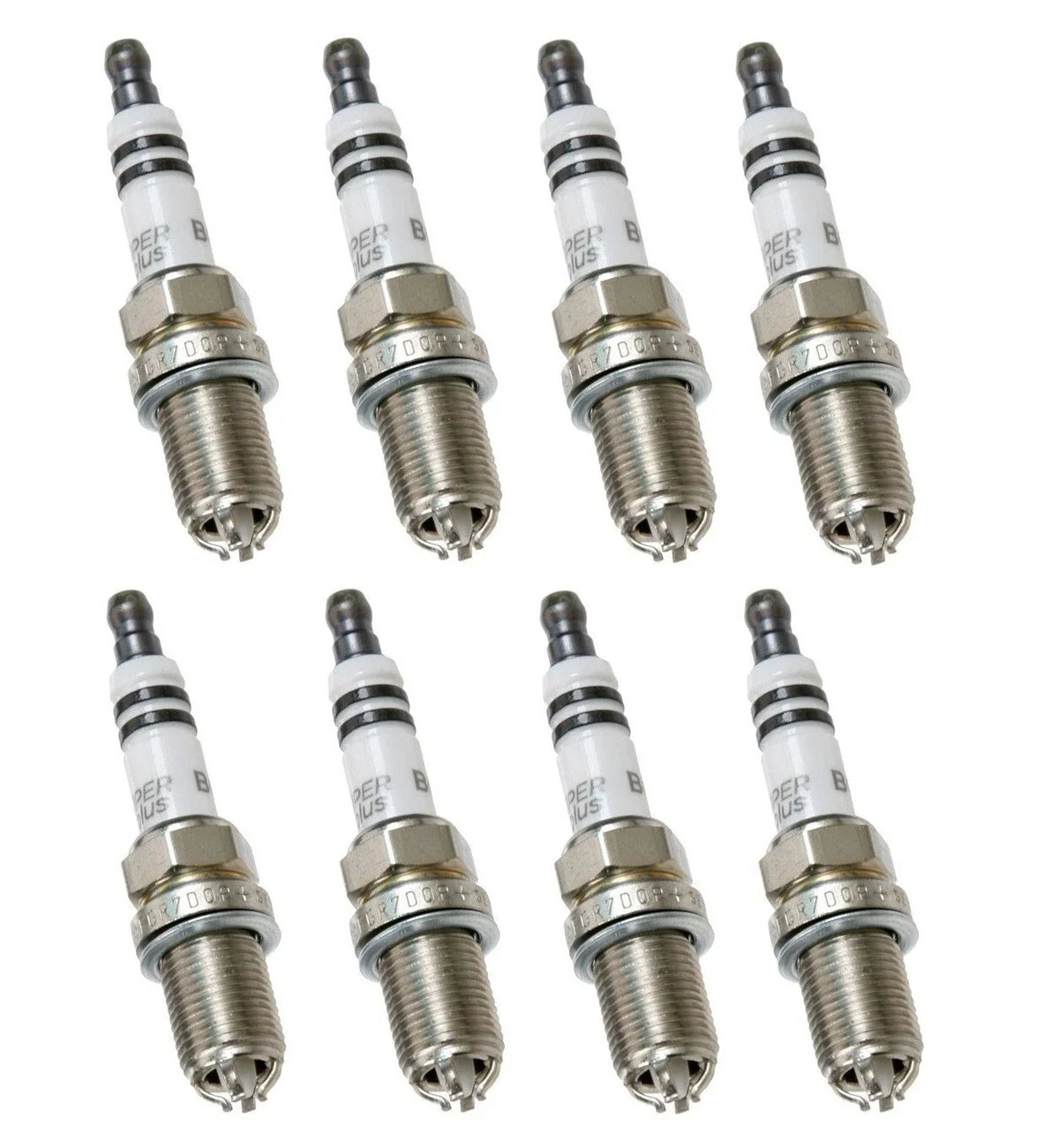 Set of 8 Spark Plugs for BMW E34 E39 525i X5 (Bosch Platinum+4)