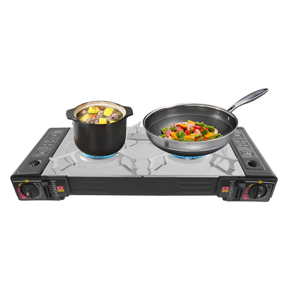 Portable Butane Camping Stove with Case for Outdoor Cooking