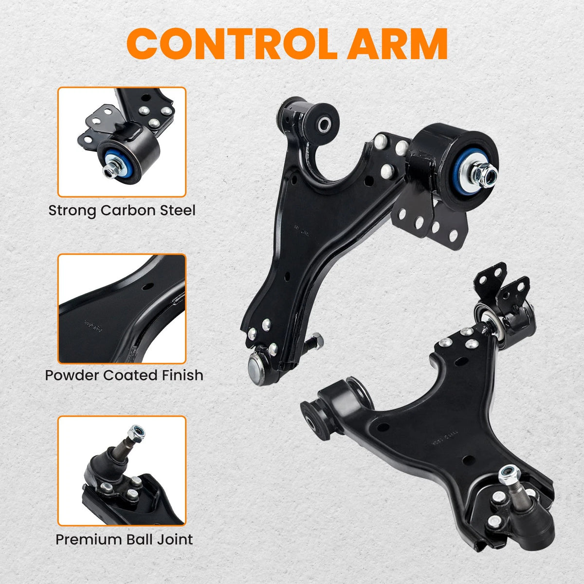 Front Lower Control Arm w/Ball Joint for Chevy Traverse Buick Enclave (2009–2017) - MCJVH8, RK621231, RK621232