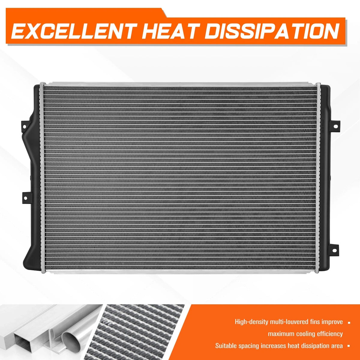 Aluminum Core Cooling Radiator for VW Beetle CC Eos GTI 2011–2017