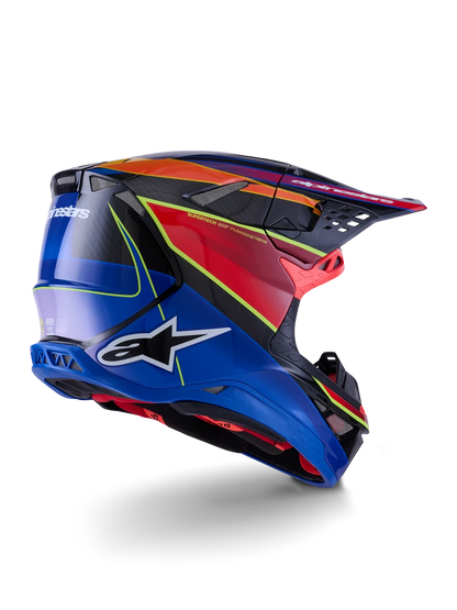 Supertech Helmet for Alpinestars Offroad (X-Large, Blue Red Yellow Fluo)