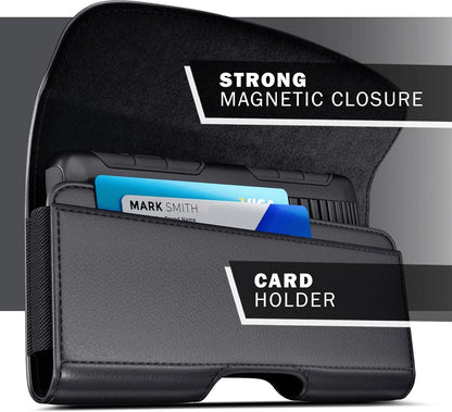 Holster for iPhone 16 15 14 13 12 11 Pro & Non Pro, Xs X XR, Samsung Black