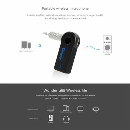2X Wireless Bluetooth Receiver for Car Audio Adapter