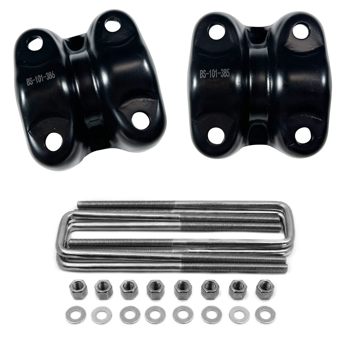 4" Rear Drop Kit Leaf Spring Plate with U Bolts for Chevy GMC 1500 (1988–1998) - BS101147