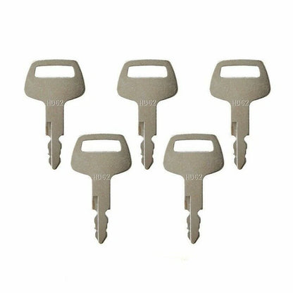 5pc HD62 Ignition Keys for Hyundai Excavator Dozer Skidsteer