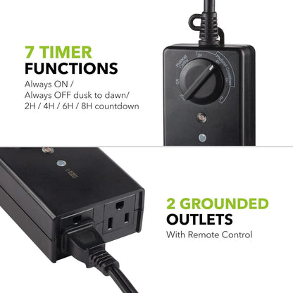 Outdoor Light Timer for Waterproof Applications (15A)