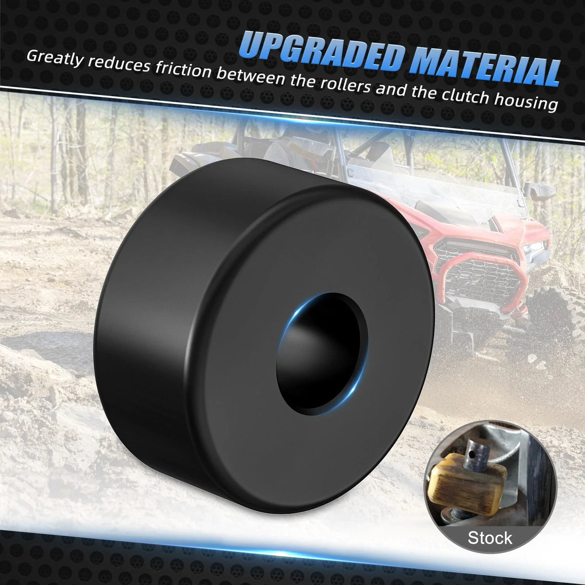 Upgraded Secondary Clutch Rollers & Pins Kit for Polaris RZR 4 900 XP 1000 (2016–2023)