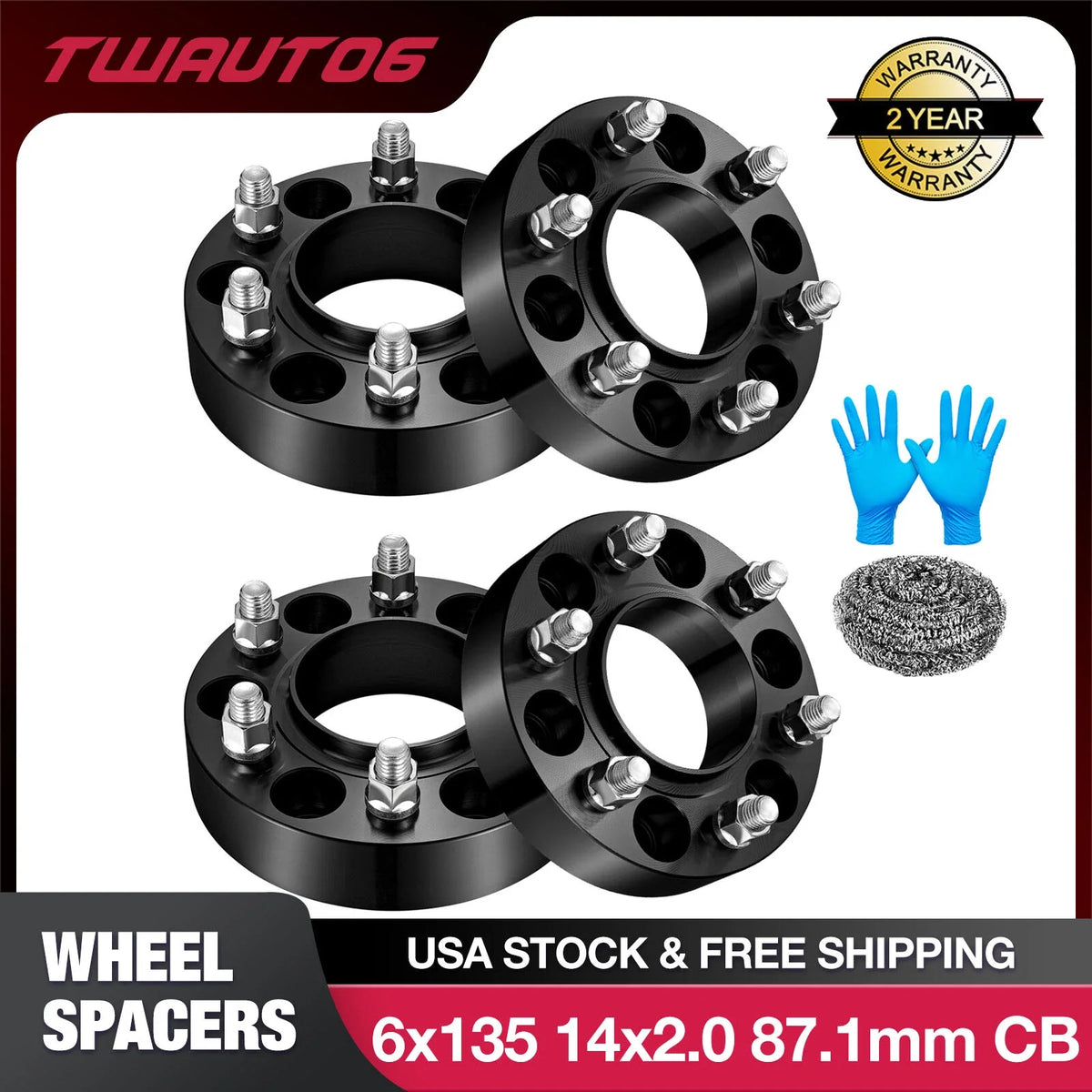 1.5"–2" Hub Centric Wheel Spacers for Ford F-150 Raptor Expedition (2009–2025)
