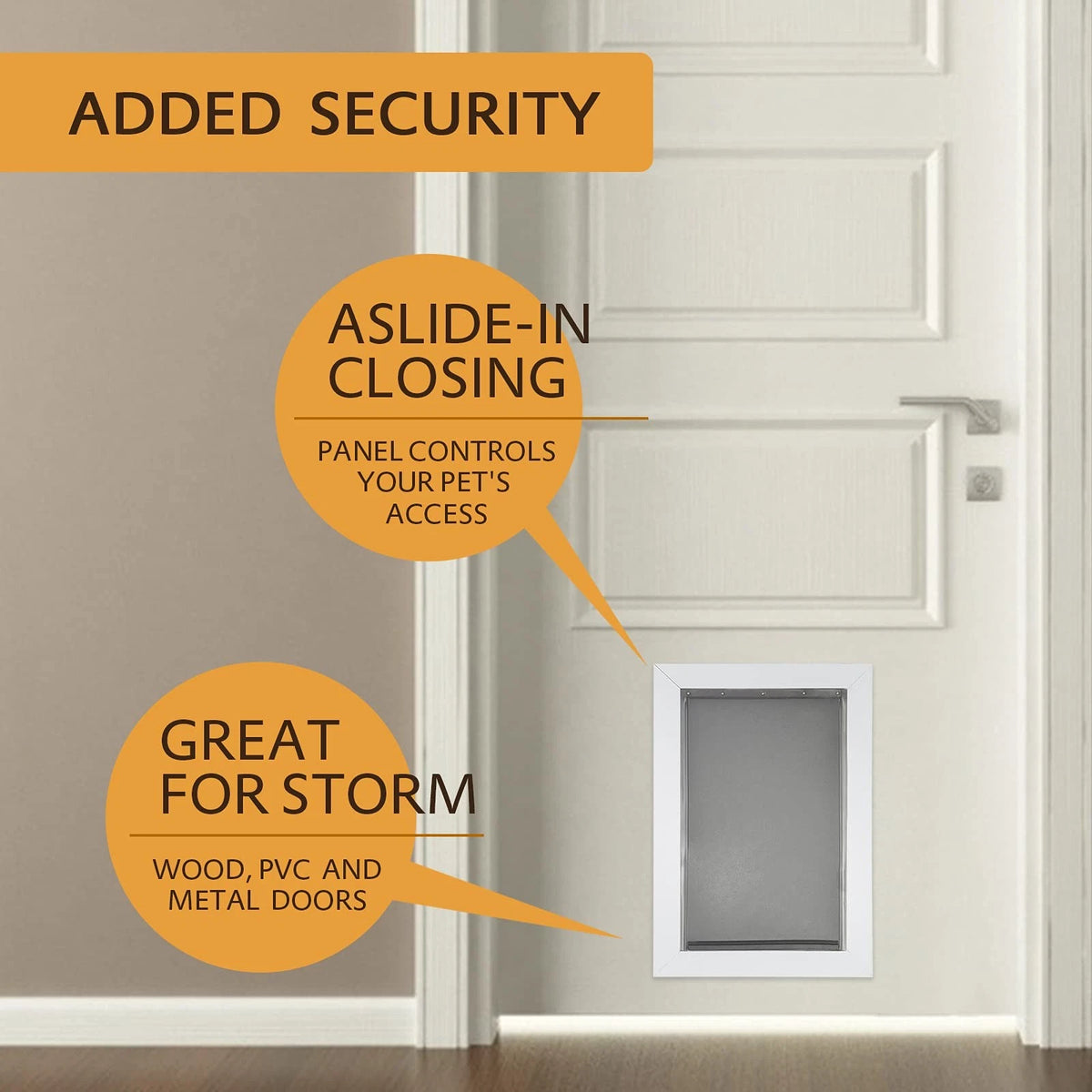 Medium Dog Pet Door Replacement Flap Weatherproof Magnetic Seal (8 1/8 x 12 7/8)