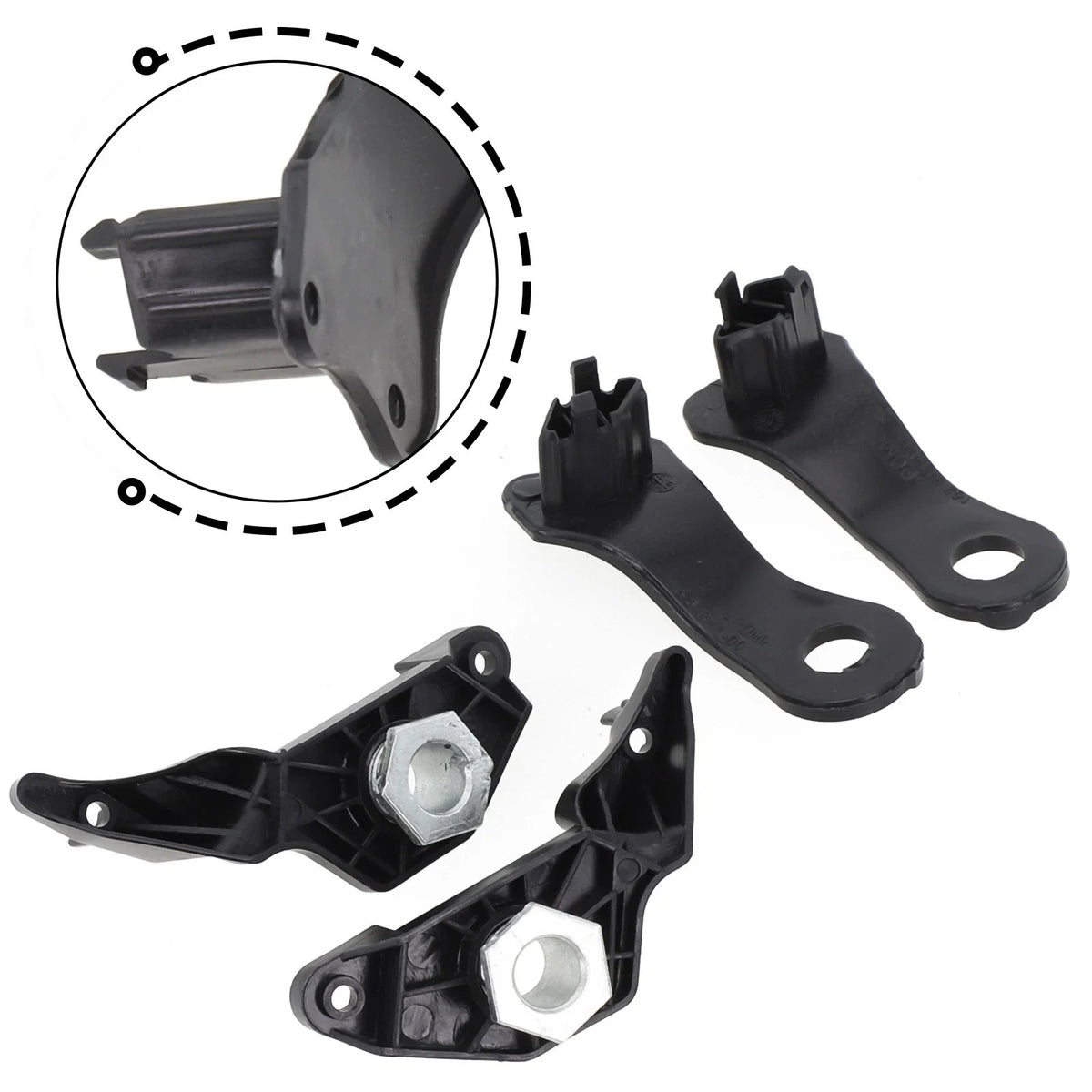 Set of 4 Headlight Brackets for BMW (2010–2017) 63126941478, 63126949633