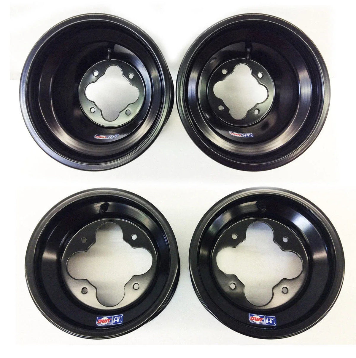 DWT Black A5 Rolled Lip Rims Set of 4 for Suzuki LTZ400 Z400 LTR450 LTZ250