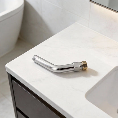 8 Inch Shower Arm Extension for Universal Fit (304 Stainless Steel, Chrome)