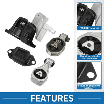 Engine Motor Mount Set for Nissan Juke 1.6L (2011–2017) & Sentra