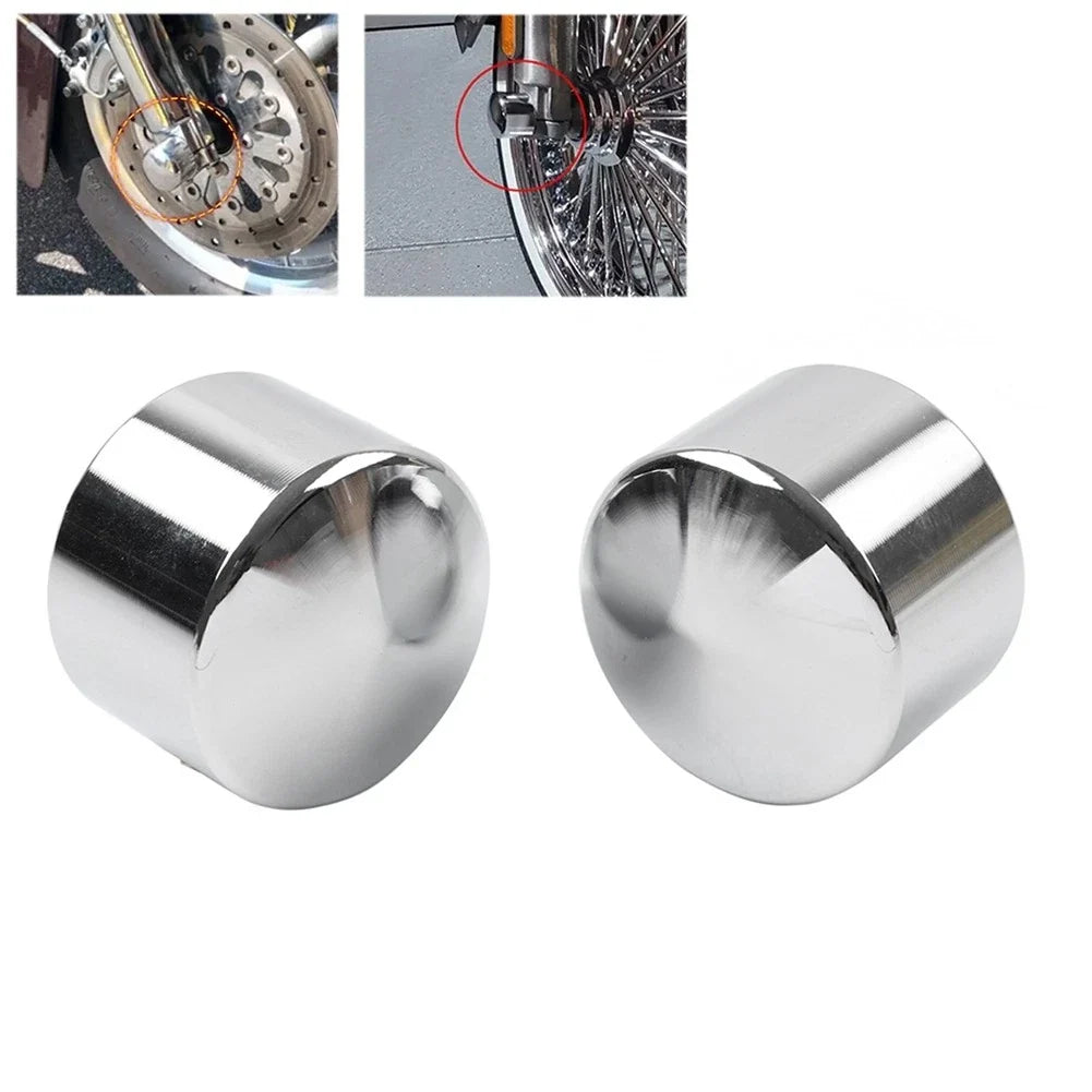 Front Axle Cap Nut Cover for Harley Touring Road King Street Glide Dyna