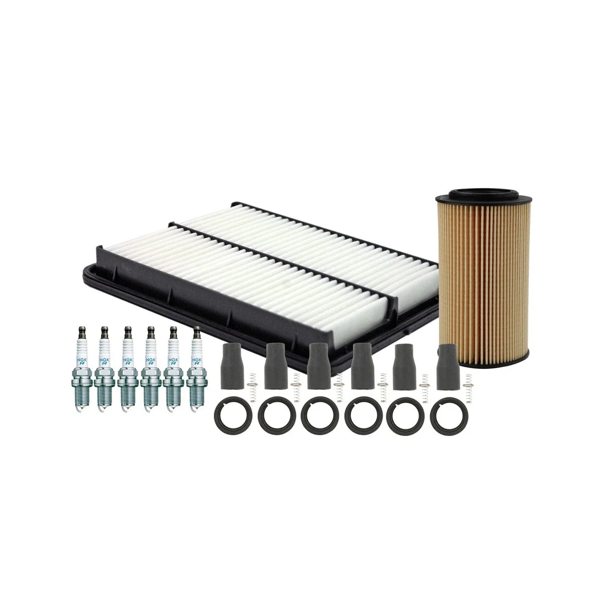 Tune Up Kit with NGK 6 Spark Plugs & Coil Boots for Kia Sorento (2003–2009)