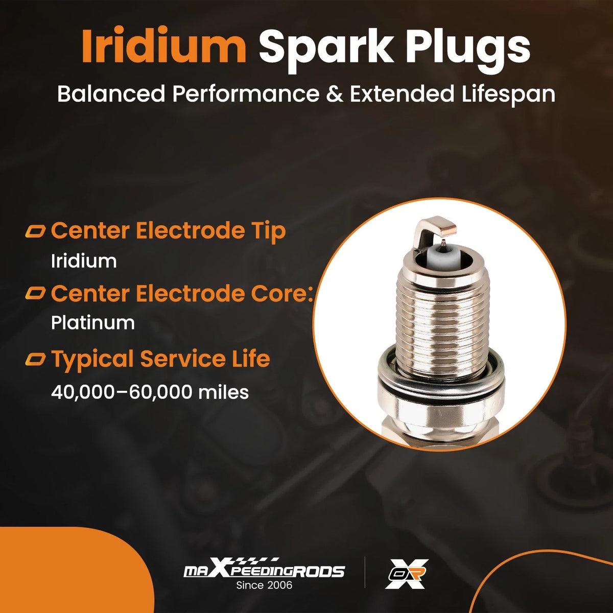 2X Iridium Spark Plugs for Toyota Corolla (2019–2020) L4 1.8L 96210 DILKAR6T8