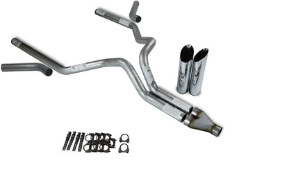 Dual Exhaust Kit for Ford F-150 (1987–1997) 3" Y-Pipe Slash Tips
