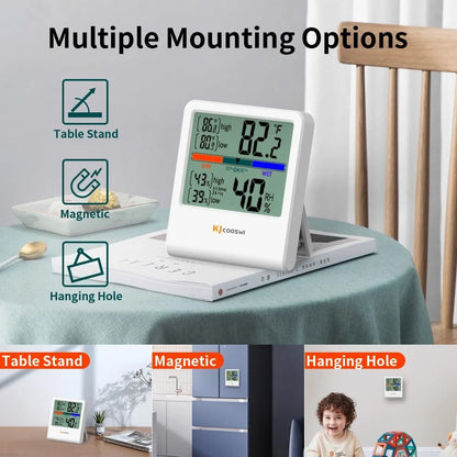 Digital Thermometer Hygrometer for Indoor Use