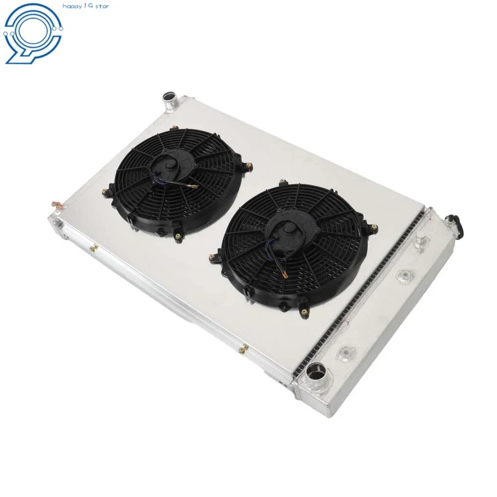 4 Row Radiator with Shroud Fan for Chevy C/K 10/20/30 (1973–1987) & Blazer (1973–1991)