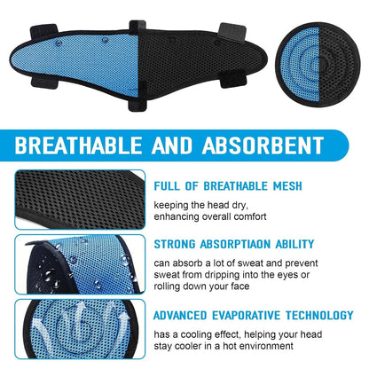 Washable Hard Hat Top Pads and Sweatbands for Safety Helmet Cooling Accessory