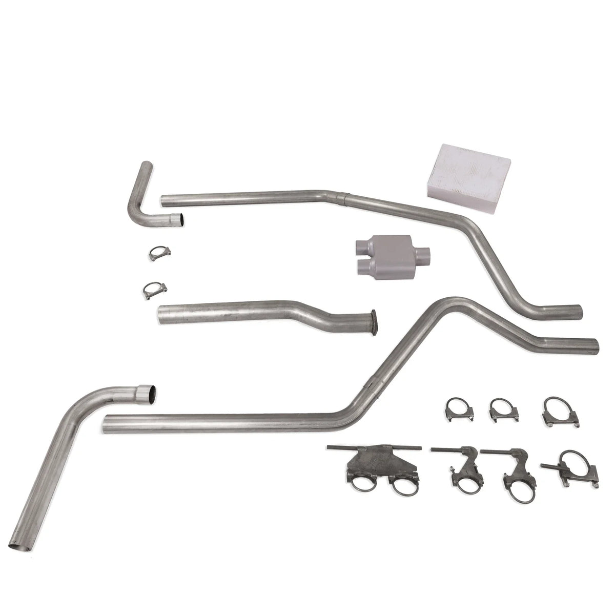 2.5" Dual Exhaust Kit for Dodge Ram 1500 (2019–2025) 1 Chamber Muffler Side Exit