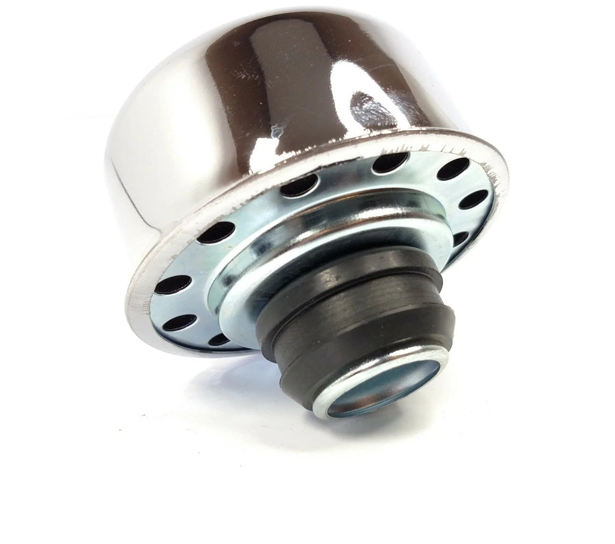 Breather Cap with Grommet Replacement for Chrome 1-1/4 Inch Valve Cover (Universal)