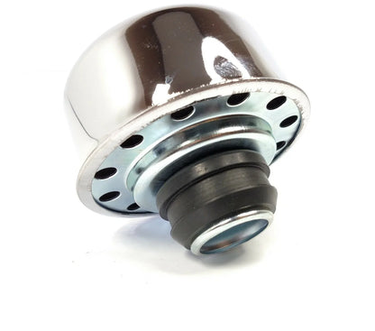 Breather Cap with Grommet Replacement for Chrome 1-1/4 Inch Valve Cover (Universal)