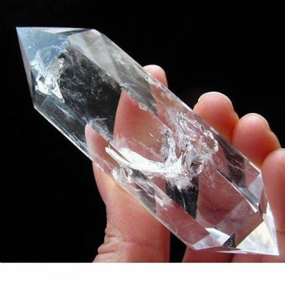 60mm Natural Clear Quartz Crystal Wand Point for Healing and Reiki
