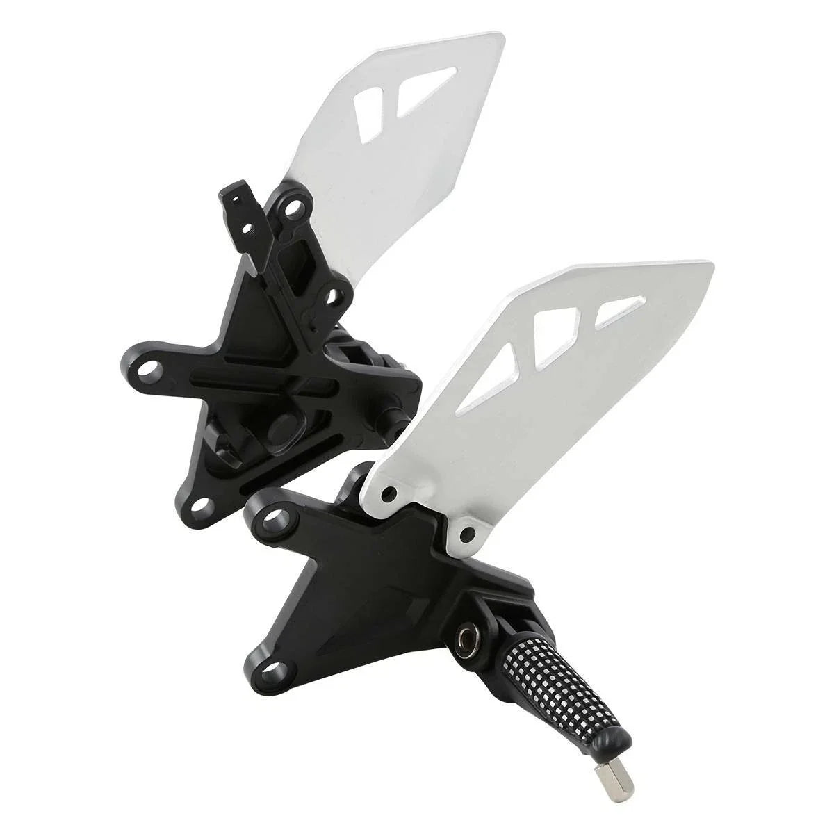 Front Rider Footpegs Footrests Brackets for Kawasaki Ninja ZX10R (2011–2020)