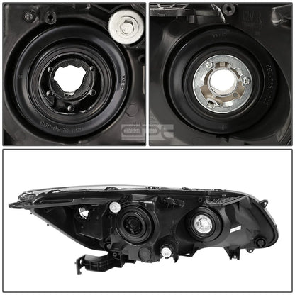 Pair of Chrome Housing Amber Corner Projector Headlights for Honda Accord (2013–2015)