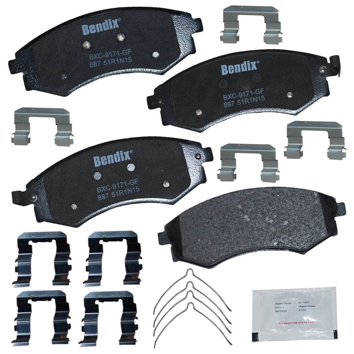 Ceramic Front Brake Pads for Hyundai Elantra, Tiburon, Kia Magentis, Optima