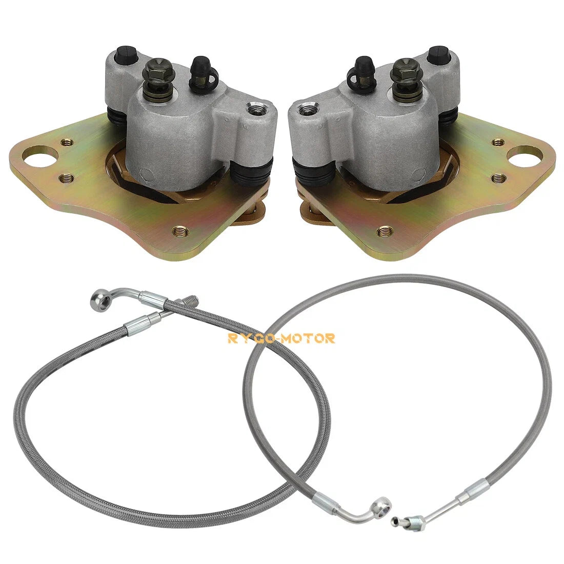 Front Brake Calipers & Hose Lines for Polaris Sportsman 500 570 700 800 (2000–2023)