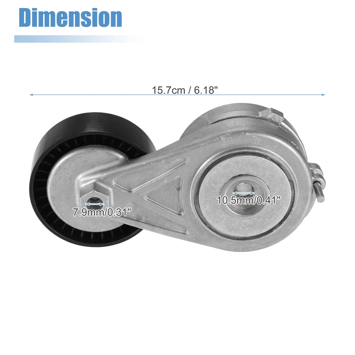Accessory Drive Belt Tensioner Assembly with Pulley for Audi A4 (2009–2016) 06H903133F