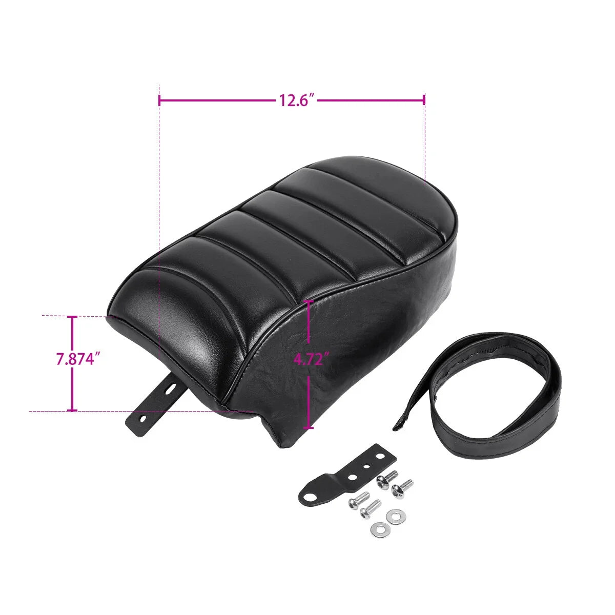 Rear Passenger Seat with Footpegs for Harley Sportster Iron 883 1200 (2016–2022)