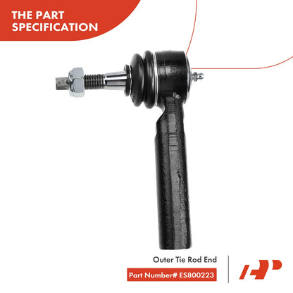 5X Front Rack & Pinion Tie Rod Kit for Chevy Tahoe GMC Yukon (2000–2006) - 15254060, 19178561, 15254061, 22-1145, EV800084, ES800223