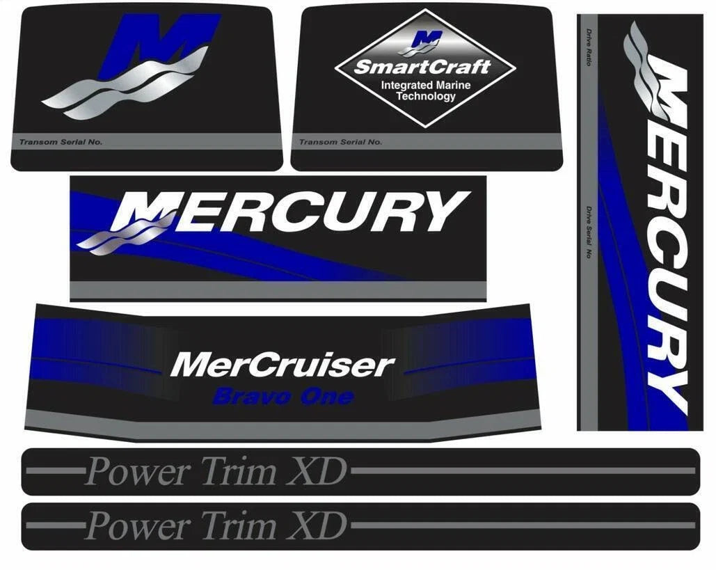 Decals Sticker for MerCruiser Bravo One Engine Drive (37-15167A90)