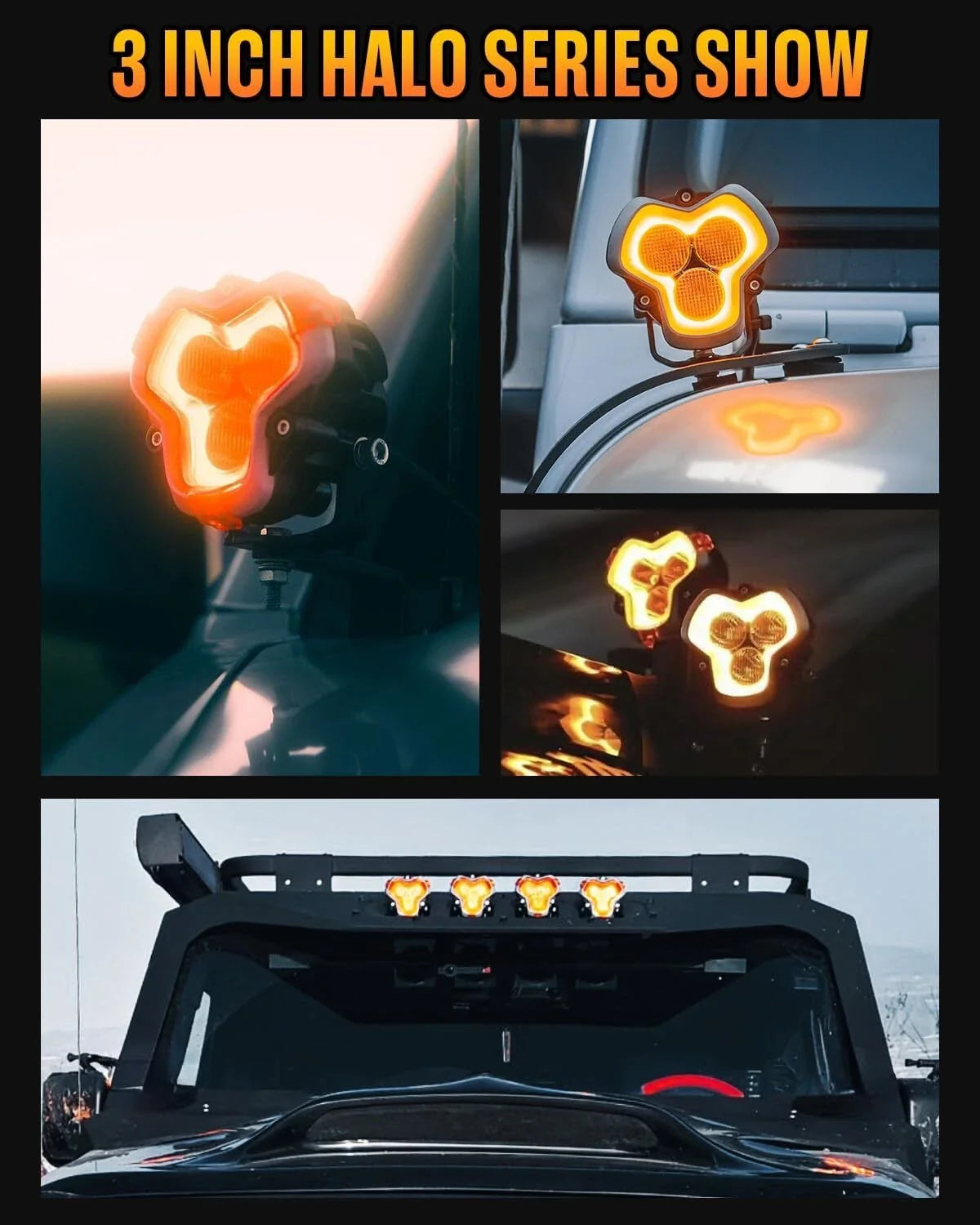 2pc LED Work Light Pod for Jeep SUV Truck (Off Road)