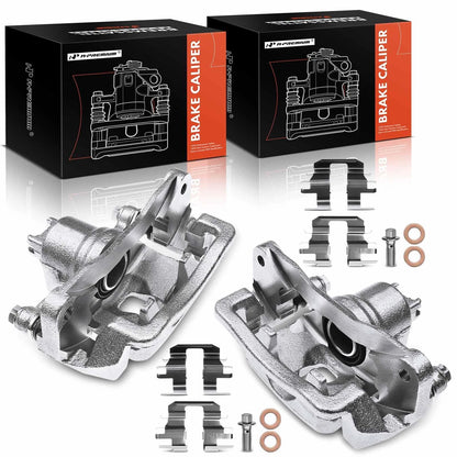 Set of 2 Rear Brake Calipers w/ Bracket for Subaru Forester (2004–2008) - 26692-FE020, 26625-FE000