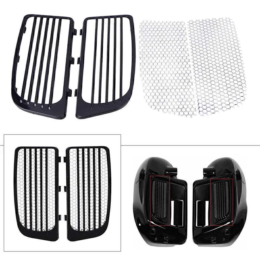 Black Radiator Grills & Screens for Harley Electra Glide FLHTKL (2014–2023)