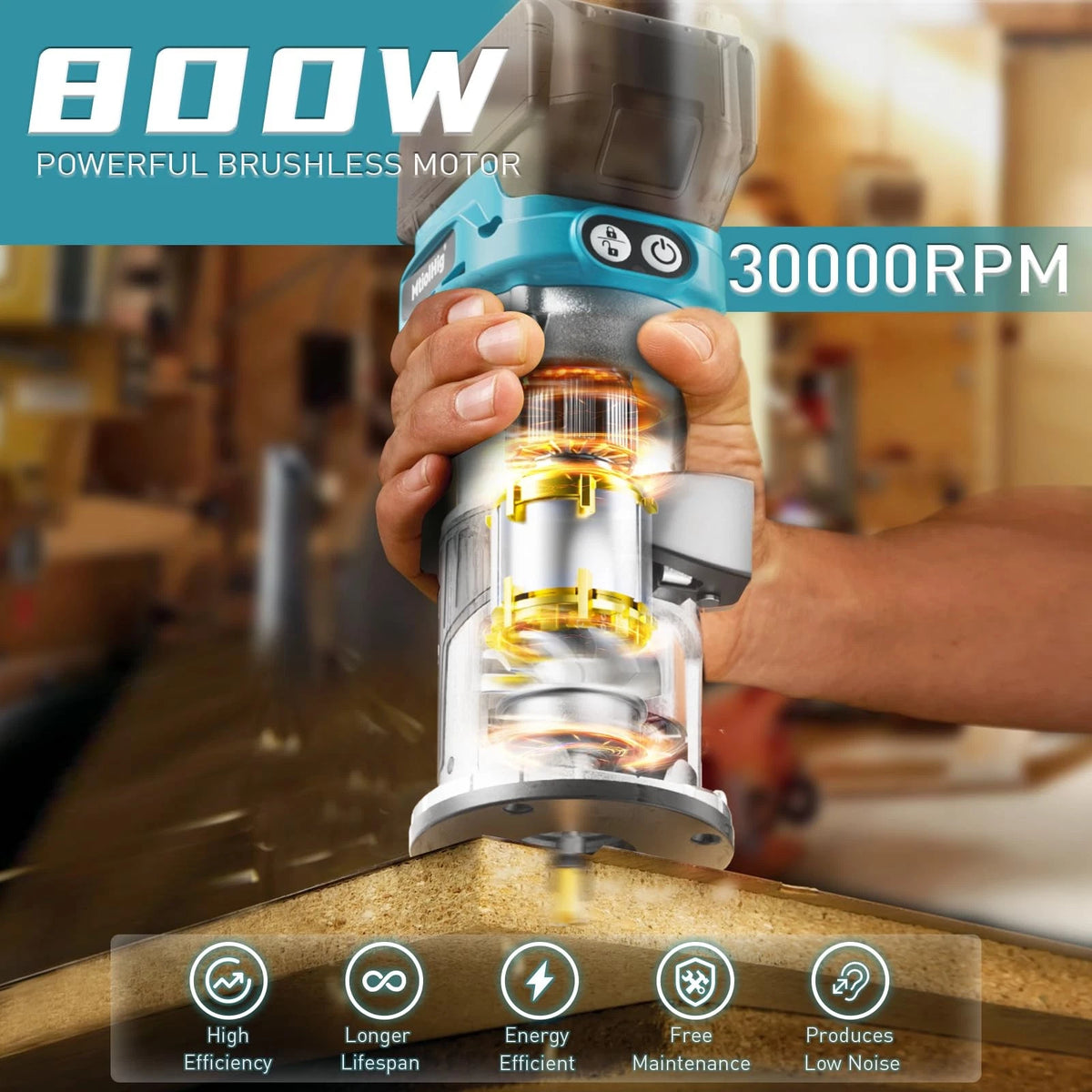 Cordless Compact Router for Makita (Tool Only)