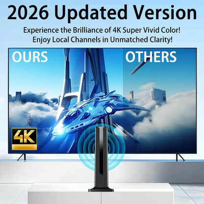 Digital TV Antenna for Smart Indoor (2026) 3M 7.0 IN, Black