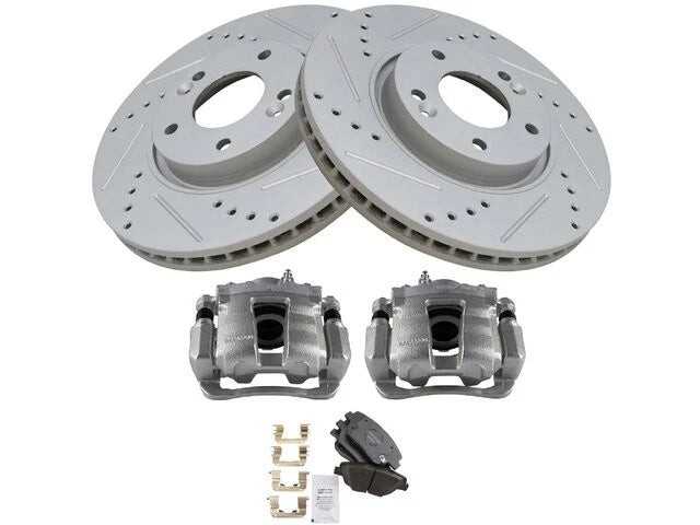 Set of 4 Brake Pad Rotor Caliper for Hyundai Sonata (2011–2014) 73512MWDN