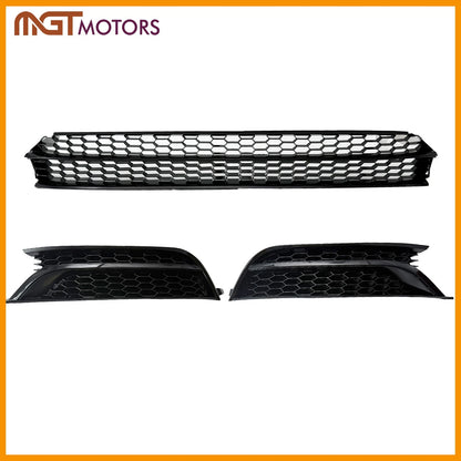 3X Front Lower Grille & Fog Light Covers for VW Passat (2012–2015) - Replace 561853665E9B9, 5618531012ZZ