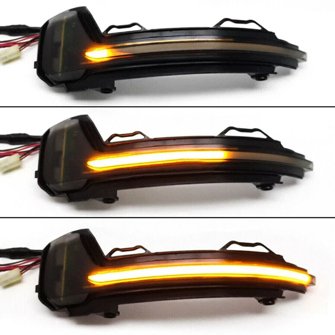 LED Sequential Turn Signal Lights Side Wing Mirror Lamps for Tiguan (2016–2022)