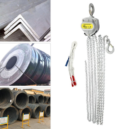 1.5 Ton Hand Chain Hoist with 6m Chain for Manual Lifting (No Specific Years)
