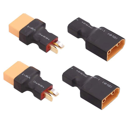 2X Deans T Plug Male Female Connector to XT90 for Automotive Applications