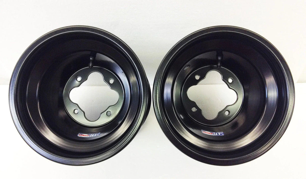Set of 4 DWT Black A5 10" Front 9" Rear Wheels Rims for Yamaha Raptor 250 125 350