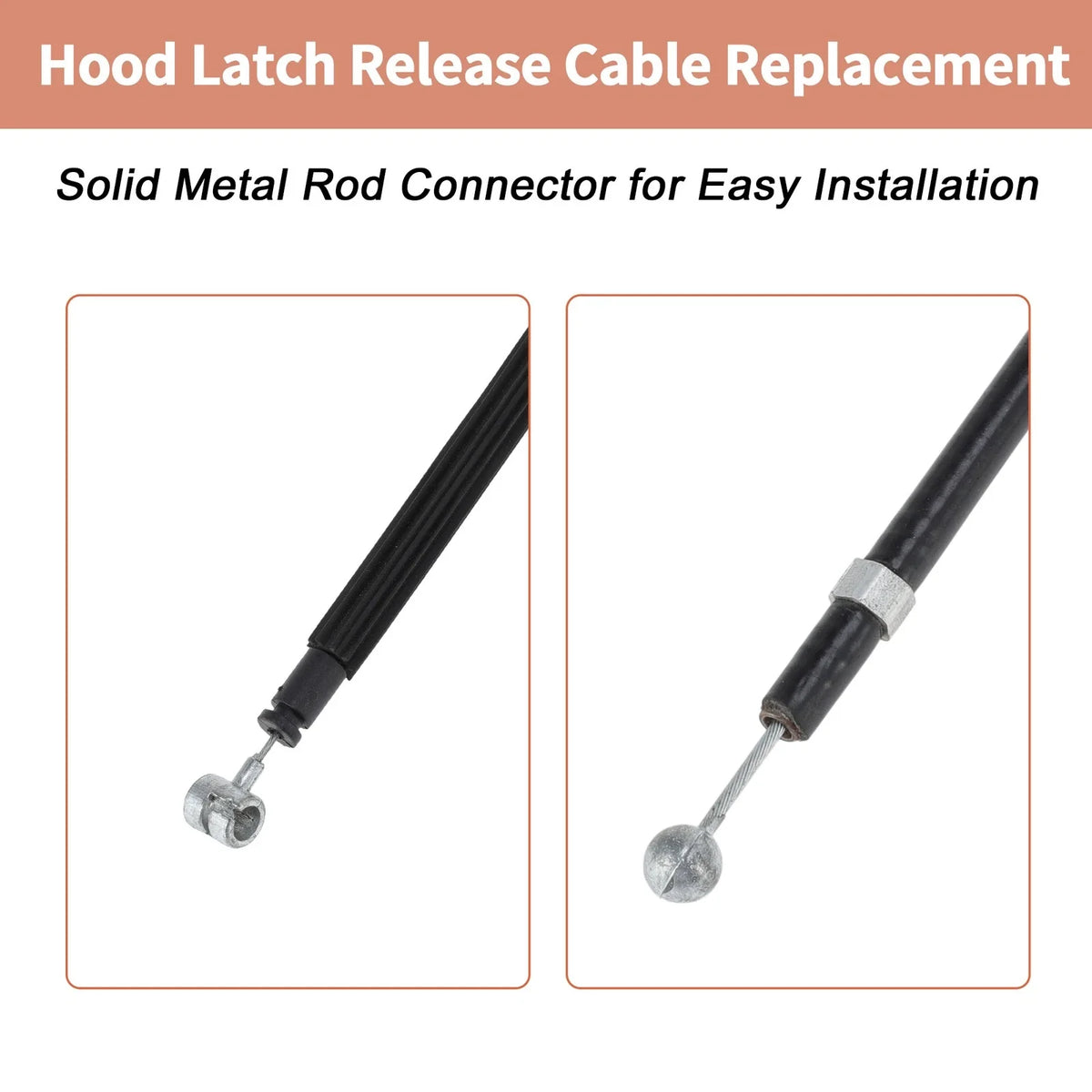 Front Hood Release Cable for Volkswagen Tiguan (2008–2018) 5N0823535/5N0823411