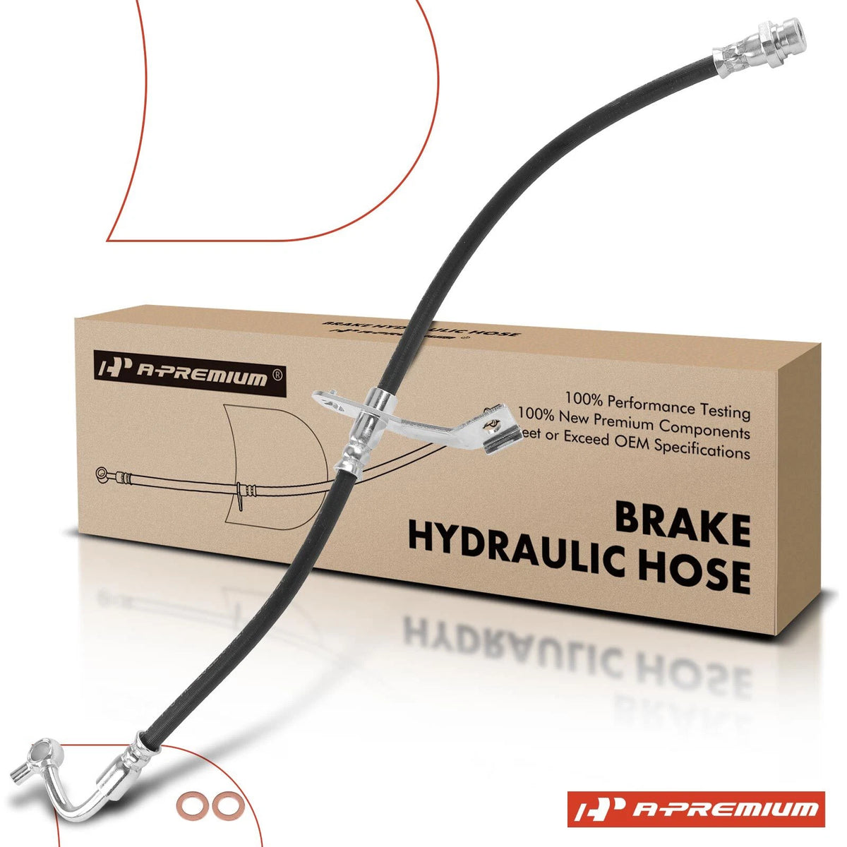 Front Right Brake Hydraulic Hose for Kia Cadenza (2014–2016) H622373, 587323R700, 2206448