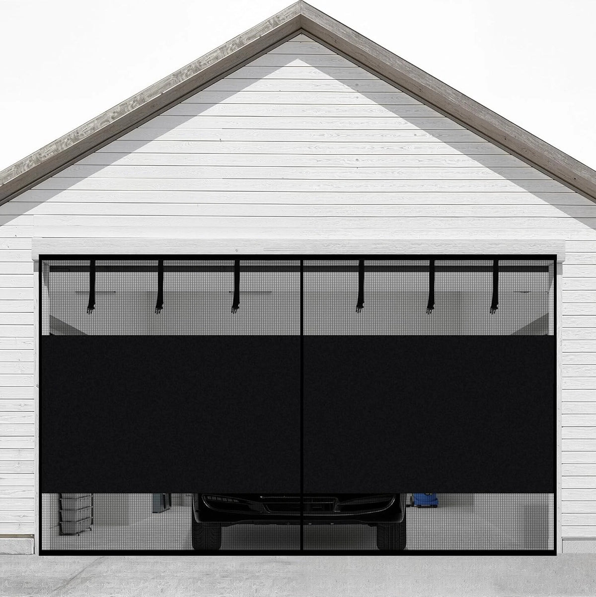 Heavy Duty Magnetic Privacy Garage Door Screen for 2-Car Garage (16x7 Ft)